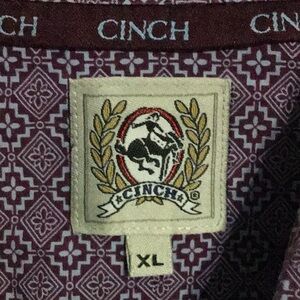 Cinch Purple and Light Blue Long Sleeves Button Down Shirt